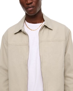 แจ็กเก็ตผ้าใบหนาสไตล์วินเทจสุดหรูสำหรับผู้ชายเสื้อผ้าแนวสตรีทดีทรอยต์ปักโลโก้ได้ตามต้องการสำหรับฤดูใบไม้ผลิ - Product Image 5