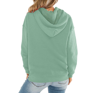 Sudadera con Capucha Lisa para Mujer, Precio Económico al por Mayor, Logotipo Personalizado, Tallas Grandes Disponibles - Product Image 2