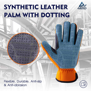 Anti-Slip Grip Premium Quality Impact-Resistant Safety Wear with Enhanced Palm Traction for Heavy-Duty Performance TPR Gloves - Product Image 3