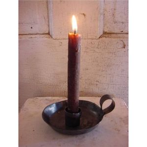 Lot de bougeoirs rétro en métal plaqué laiton avec anse, support décoratif de table de haute qualité - Product Image 5