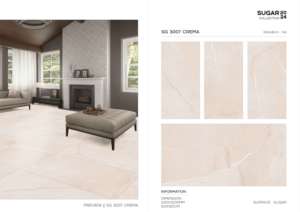 กระเบื้องพอร์ซเลนคุณภาพสูงขนาด 600x1200 มม. กระเบื้องแผ่นใหญ่สำหรับห้องนั่งเล่น ห้องน้ำ ห้องครัว และตกแต่งผนัง - Product Image 4