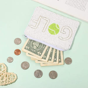 Cartera Unisex con Cierre y Cuentas Hechas a Mano, Monedero para Golf con Portamonedas, Regalo Deportivo o para Fiestas de MD HANDICRAFTS - Product Image 2