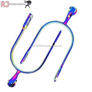 Espuelas Inglesas de Acero Inoxidable HORSE 2026, Multicolores, con Rodillo de Arcoíris, para Deportes Ecuestres Occidentales, RIAZ JAMAL INTERNATIONAL - Product Image 3