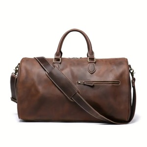 Bolsa de Viaje de Cuero Plegable, Resistente y Expandible, con Asa Suave, Ligera, Gran Capacidad, Cierre de Cremallera, Alta Calidad, Unisex - Product Image 1