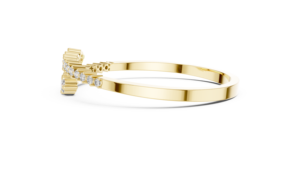 Round Cut Lab Grown Diamond Open <b>Cuff</b> Bangle <b>Bracelet</b> DEF VVS 10K 14K Yellow Gold Wedding Fine Jewelry For Women ODM Wholesale - Product Image 4