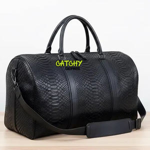 Luxury Leather Duffle Bag for Men & Women Weekend <b>Travel</b> Bag Adjustable Straps & Shoe Compartment Vintage Style <b>Holdall</b> - Product Image 4