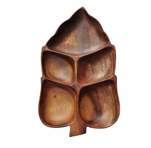 Bandeja decorativa en forma de hoja, superventas, hecha a medida, nuevo diseño, Hotel y fiesta, bandeja de madera pulida usada - Product Image 1