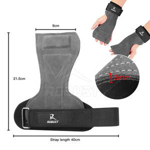 Sangles de musculation en cuir de vachette respirantes pour la gym et les exercices de fitness - Soutien de poignet léger et écologique - Product Image 5