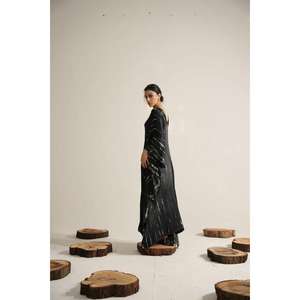 <b>Womens</b> Tie Dye Maxi Kaftan Dress V Neck Loose Fit Long Kimono Dress For Resort Evening Wear - Product Image 3