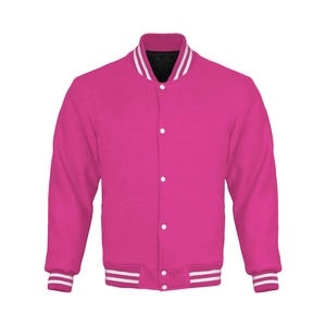 Unisex Cotton Varsity <b>Jacket</b> Stand <b>Long</b> Sleeved Winter Breathable Cow Skin <b>Leather</b> Satin Custom Wholesale Print Design Plus Size - Product Image 4
