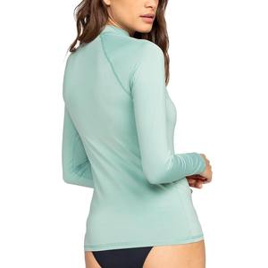 Camiseta de Compresión para Mujer al por Mayor, Protección UPF 50+, Manga Larga, Secado Rápido, Transpirable, para Surf, con Logotipo Personalizado, Ecológica - Product Image 2