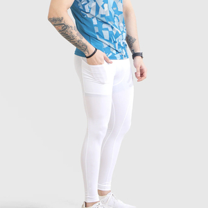 Pantalon de compression respirant pour le football, collants d'entraînement extensibles pour hommes pour l'entraînement au football - Product Image 4