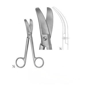 Tijeras rectales Lloyd-Davis Goligher de 27 cm con hojas curvas - Tijeras de disección quirúrgica de acero inoxidable de alta calidad - Product Image 1