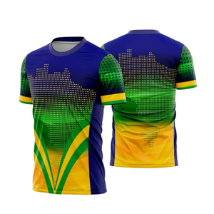 Custom Green <b>Geometric</b> Sublimated Crew Neck Short Sleeve Soccer Jersey Men's Athletic fit 100% Polyester T-<b>Shirt</b>. Bulk Supplier. - Product Image 5
