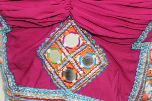 Miroir Tribal Banjara Vintage-Travail Choli Top Kuchi Rabari Danse du ventre Rabari Choli Dos Moins Choli - Product Image 5
