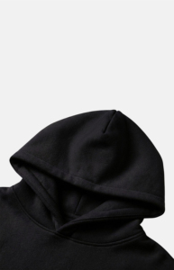 Men's Oversized Hooded <b>Sweatshirt</b> Solid <b>Black</b> Cotton Fleece Pullover Casual Pocket Hoodie Winter Wear Heavyweight Streetwear - Product Image 2