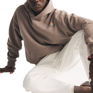Hoodie en molleton de coton premium épais, coupe ample et décontractée, capuche double couche, poche kangourou, poignets et ourlet côtelés. - Product Image 4