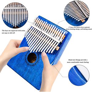 Kalimba Portatile a 17 Tasti con Custodia Protettiva Impermeabile - Regalo per Adulti, Principianti e Insegnanti - Tamburo a Mano - Product Image 1