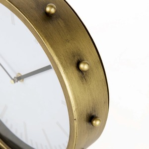 Round Gold Finished Metal <b>Table</b> <b>Clock</b> Elegant Desk <b>Clock</b> Perfect For Modern Office Decor And Luxury Study <b>Table</b> <b>Clock</b> From India - Product Image 3