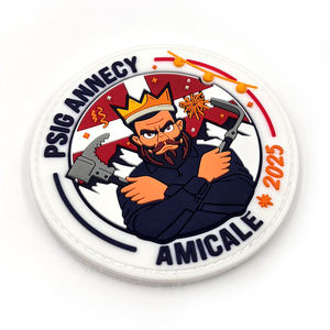 Patchs en PVC et caoutchouc en gros, logo personnalisé, design 3D, couleur personnalisée, service OEM pour vêtements, vêtements pour enfants - toutes tailles disponibles - Product Image 5