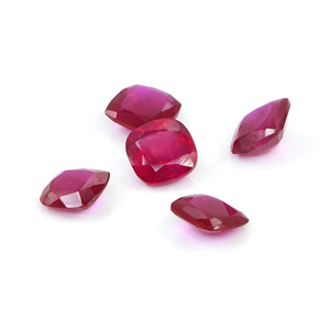 Natural Bangkok Ruby Calibrated 9mm <b>Cushion</b>, Natural Loose Faceted Ruby Gemstone For Jewelry Making Ready To Use - Product Image 1