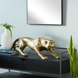 Escultura de Hierro Hecha a Mano Moderna, Pieza Decorativa Artística para Proyectos de Decoración del Hogar Contemporáneo y Villas de Diseño, Latón - Product Image 4