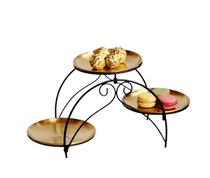 Soporte para Pastel de Aluminio de Estilo Tradicional para Decoración Clásica de Mesa de Postres, Combinando Arte y Vajilla Funcional - Product Image 1