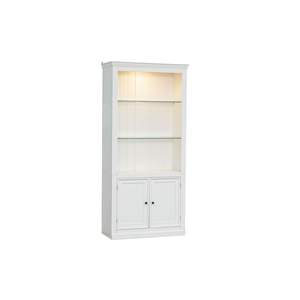 78.75 ''alto bianco stile retrò armadi da soggiorno 5 colori regolabile LED plafoniera vetro temperato ripiani per l'home Office - Product Image 1