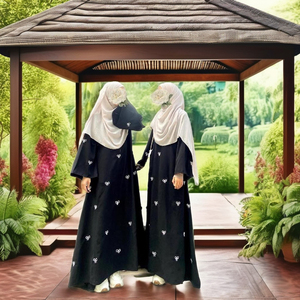 Ropa y accesorios musulmanes tradicionales Abayas bordados a mano modestos elegantes para mujer - Product Image 1