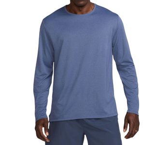T-shirt de sport pour homme à manches courtes en polyester/coton tricoté, séchage rapide, léger, anti-boulochage, respirant, haut d'entraînement de gym - Product Image 4