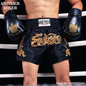 Shorts de Muay Thai roses, shorts de boxe thaïlandaise pour hommes, femmes et enfants, broderie, vêtements BJJ MMA, gym, combat en cage, boxe thaï, kickboxing - Product Image 1