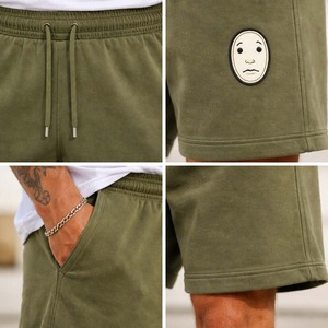 Wholesale <b>Men's</b> 100% Polyester Eco-Friendly Oxford Fabric Sweat <b>Shorts</b> Custom Logo Zipper Fly Summer Casual <b>Shorts</b> Custom Colors - Product Image 6