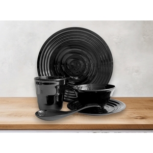 Ensemble de vaisselle MIT Eco-Friendly PGT 5 pièces : Options vibrantes — Noir - Product Image 1