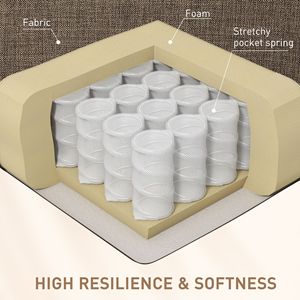 Fauteuil inclinable marron avec massage, chaleur, télécommande et repose-pieds pour salon - Product Image 5