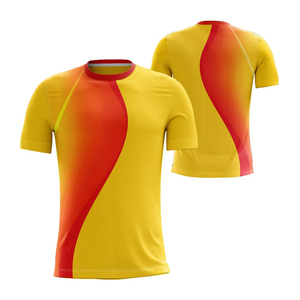 Mesh Soccer Jersey T Shirt Breathable Polyester Short Sleeve Plus Size Sportswear OEM ODM Soccer Jersey - Product Image 3