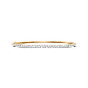 Pulsera de tenis unisex de oro amarillo de 14K con diamantes cultivados en laboratorio, chapada en rodio, joyería fina con corte brillante certificado, estilo clásico. - Product Image 2