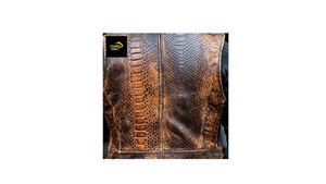 Chaleco de Cuero Grabado en Relieve para Hombre, Marca Champ King, Negro, Casual, Transpirable, Ecológico, con Cierre de Cremallera, para Invierno - Product Image 6