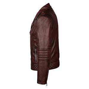 Veste en cuir pour homme la plus vendue, haute qualité, durable, épaisseur standard, col roulé, à capuche, mode hiver, logo frontal, chauffante - Product Image 6