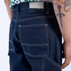 Jeans de Mezclilla Vintage de Alta Calidad al por Mayor para Hombre, Corte Recto y Ancho, Unisex, Tallas Grandes, Logotipo Personalizado, Fabricante OEM - Product Image 5