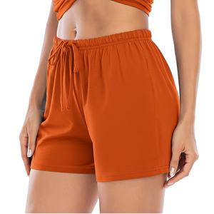 Shorts d'été essentiels légers pour femme 100 % coton 160 GSM Tissu respirant à séchage rapide Coupe classique Sportif Élastique - Product Image 1