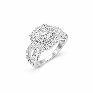 Bague classique Prestige Spark pour femme en argent sterling 925 avec diamant de laboratoire taille brillant de 2,50 carats certifié IGI et plaqué rhodium - Product Image 3
