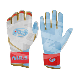 Guantes de Béisbol de Cuero Acolchado Antideslizantes y Ambidiestros de Nofa Industries para Adultos, Profesionales, Hombres y Mujeres, con Cierre de Hebilla Personalizado - Product Image 6