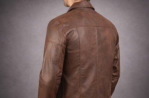 Chaqueta de Cuero para Hombre, Estilo Moderno, Personalizable, Precio al por Mayor, Manga Larga, Impermeable y Transpirable, Superventas - Product Image 4