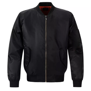 High Quality Wholesale Spring Nylon Flight Bomber <b>Jacket</b> Stand Features Warm <b>Fleece</b> <b>Lining</b> Waterproof Outer Shell for Winter - Product Image 1