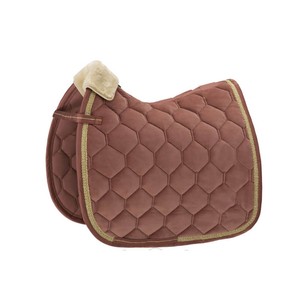 OEM Horse Saddle Pad Jumping riding <b>Blanket</b> Solid Color Custom made Design Matching Bonnet - Product Image 5