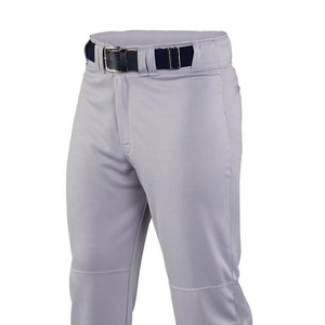 Pantalones de Béisbol Largos 100% Poliéster, Hechos a Medida, Color Gris Sólido, Ropa Deportiva Transpirable para Equipo de Béisbol Masculino - Product Image 4