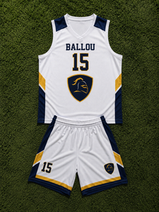 Custom Sublimation Basketball Jersey Uniform Short Breathable Mesh Quick Dry Anti-Bacterial OEM ODM Team Sports Jersey Set - Product Image 2