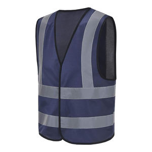 Gilets de sécurité haute visibilité personnalisables avec logo, gilet réfléchissant haute visibilité avec poche zippée de sécurité - Product Image 2