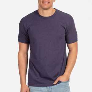 T-shirt homme 100% coton, couleurs unies, impression personnalisée, vente flash, directement de l'usine Long Mission. - Product Image 1