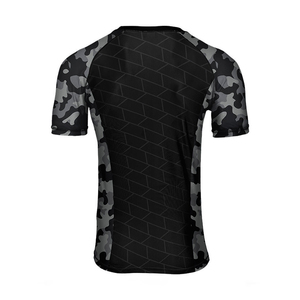 Rashguard personnalisé imprimé par sublimation, Rashguard MMA, Rushguard BJJ, Rashguard MMA OEM pour hommes, Rashguard à manches courtes - Product Image 3
